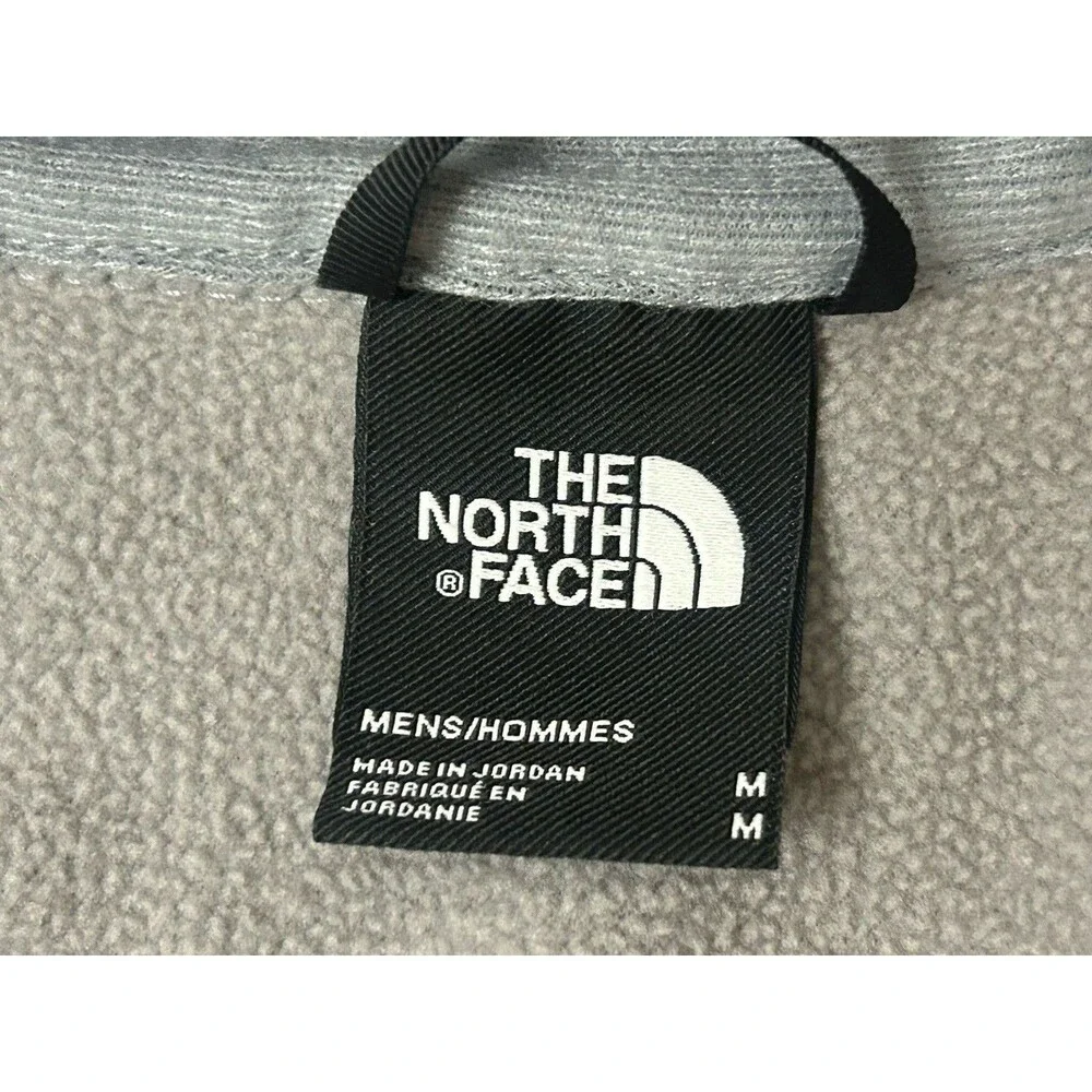 The North Face Men’s Size Medium Gray Fleece 1/4 Zip Pullover Sweatshirt Warm
